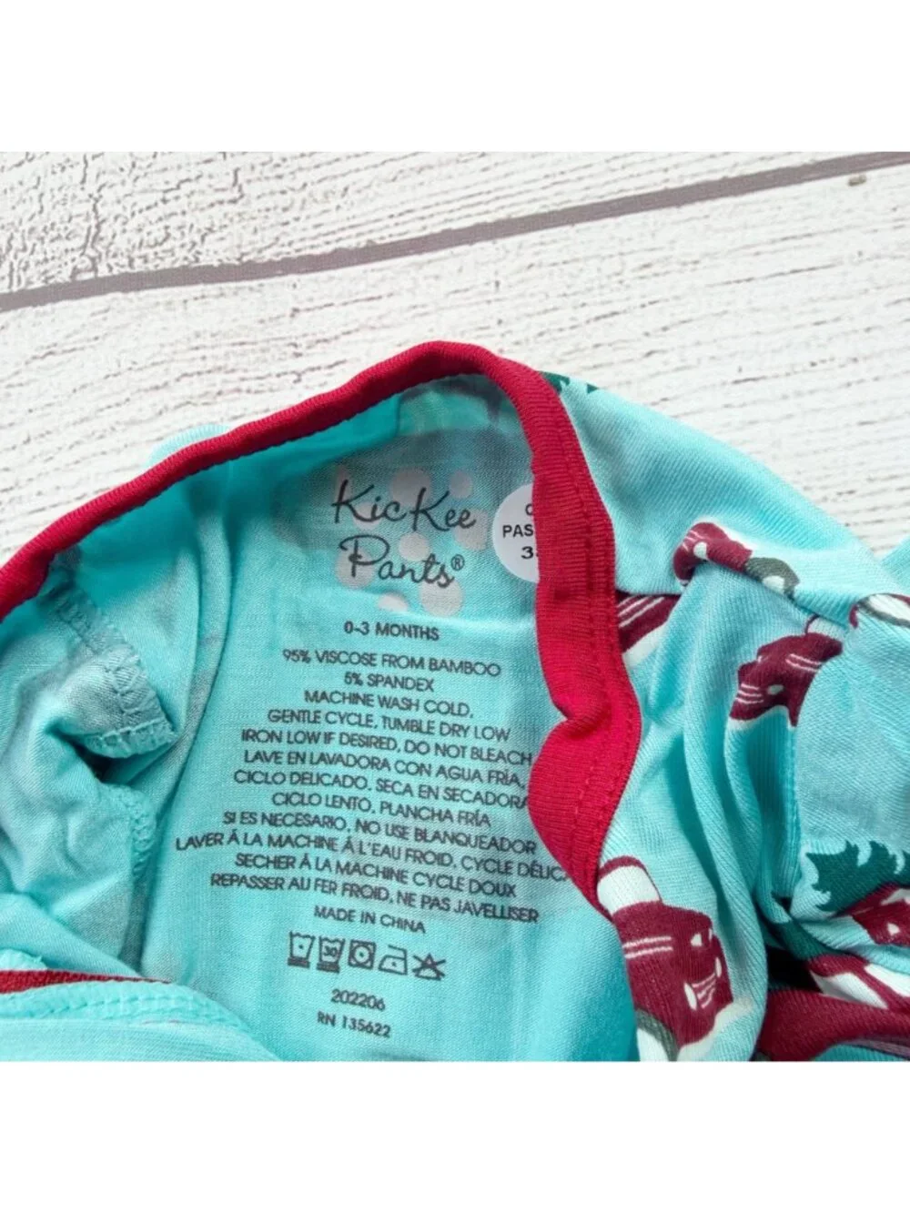 Kickee Pants Baby Holiday Car Tree Print Footie Pajamas Viscose NWT 0-3 Months